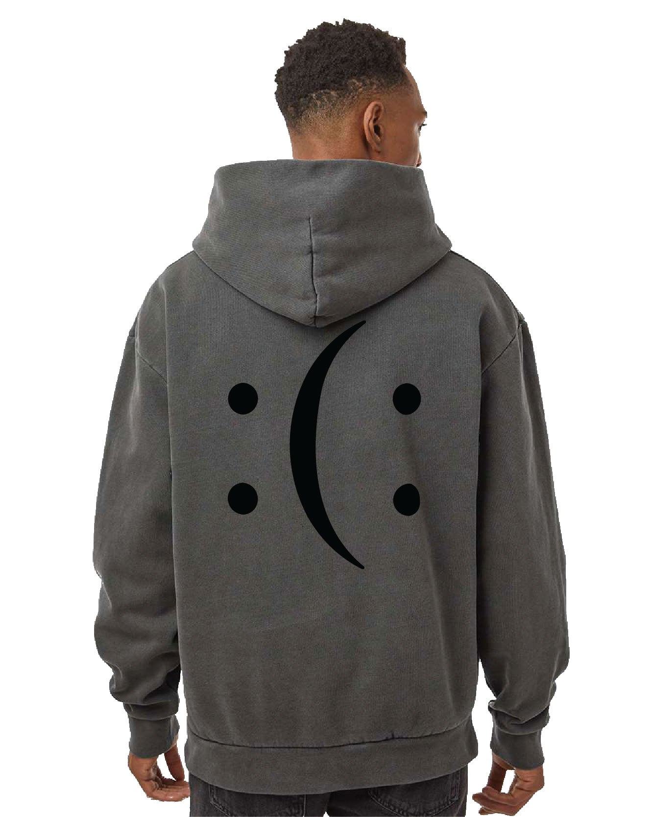 Self Acceptance Pigment Black Hoodie