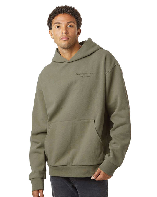 Self Acceptance Olive Hoodie